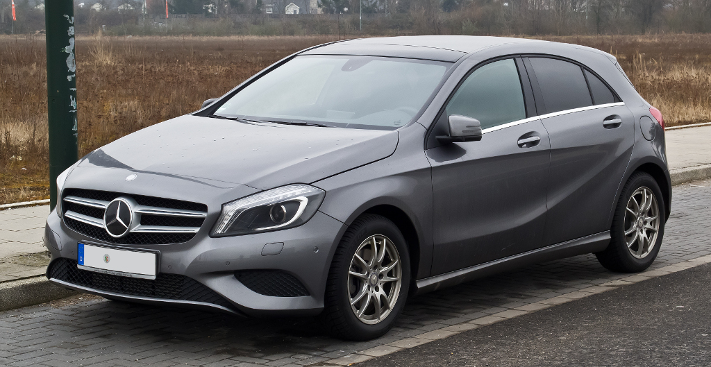 Flemming kørte i en Mercedes Benz A180 (Modelfoto: Politiet)
