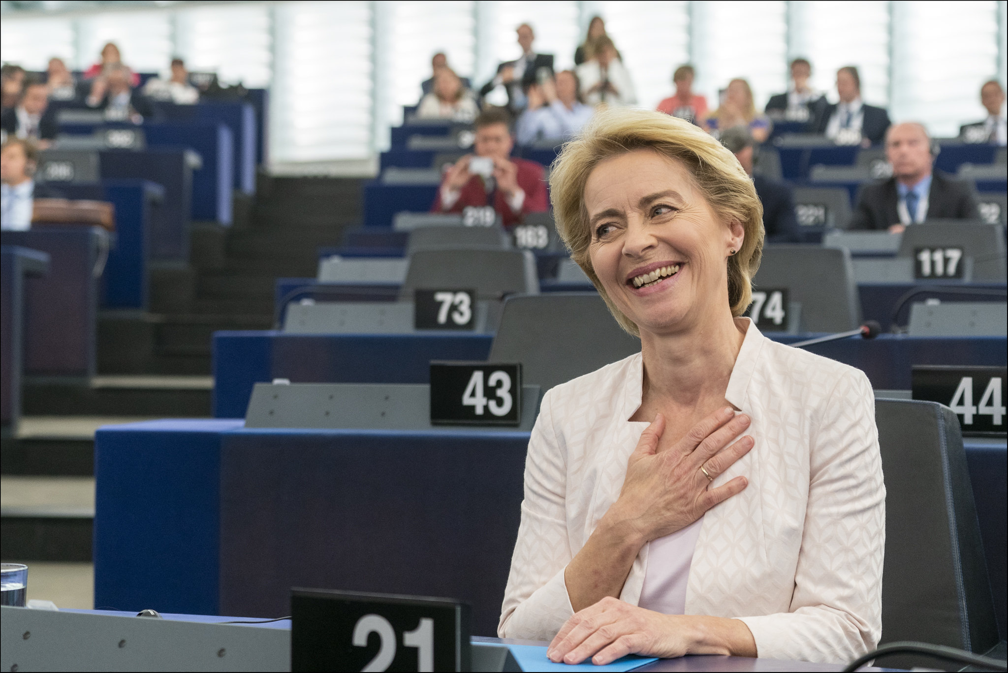 Ursula von der Leyen blev i dag valgt som ny formand for Europa-kommissionen. Foto: © European Union 2019 – Kilde: EP (CC-BY-4.0).