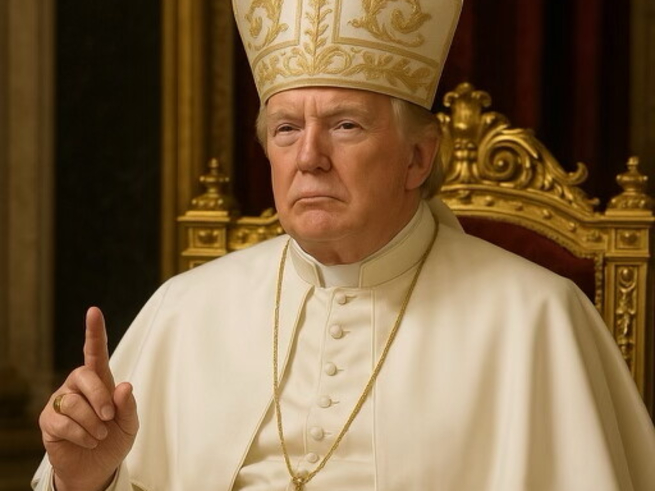 Trump deler bizart billede
